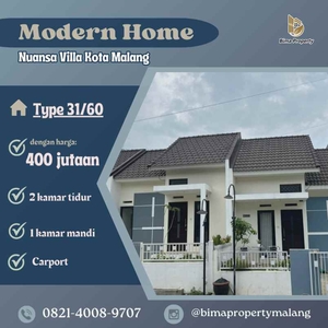 Rumah Modern Bernuansa Villa Di Kota Malang