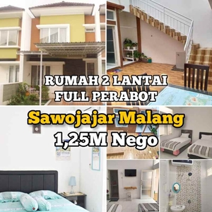Rumah Murah 2 Lantai Lengkap Perabot Springhill Sawojajar Malang