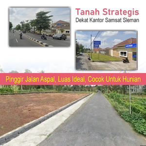 300 Meter GOR Tridadi, Tanah Sleman Mangku Jalan Aspal, AJB Notaris