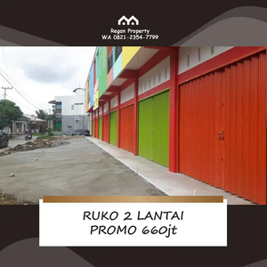 Dijual Ruko Strategis Murah 2 Lanta 660jt Didaerah Perumahan Air Pacah