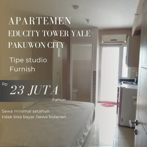 Disewakan Apartemen Educity Studio Yale Pakuwon City Dekat ITS