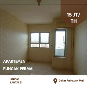 Disewakan Apartemen Puncak Permai Studio