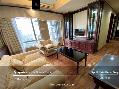 Disewakan Apartemen Sudirman Park High Floor 3 Bedrooms Full Furnished