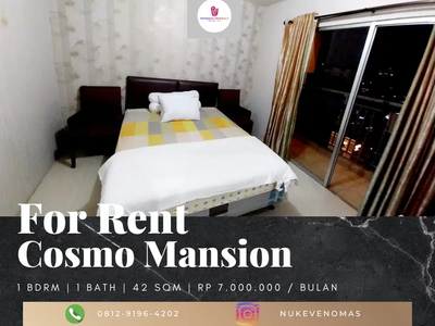 Disewakan Apartement Cosmo Mansion 1br Full Furnished