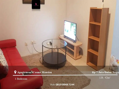 Disewakan Apartement Cosmo Mansion Middle Floor 1BR Full Furnished