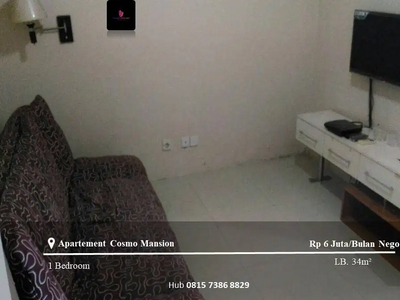 Disewakan Apartement Cosmo Mansion Middle Floor 1BR Full Furnished