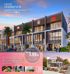 Ruko 3 Lantai The Hive Essence by Lippo Karawaci Akses Tol Langsung