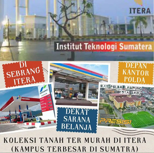 TANAH DEKAT ITERA DAN DUA JALUR KORPRI DIJUAL MURAH LAGI B.U