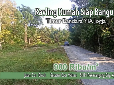 Tanah Dijual Kulon Progo, 7 Menit Jl Wates-Jogja