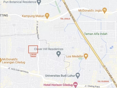 Tanah kavling - lokasi strategis - 1,5km dari tol Joglo, Jakarta Barat
