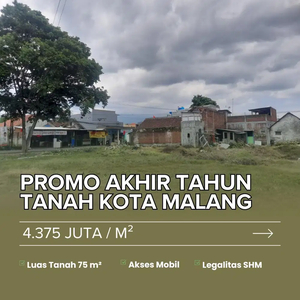 Tanah Siap Bangun Hunian Dekat Area Suhat, Kota Malang