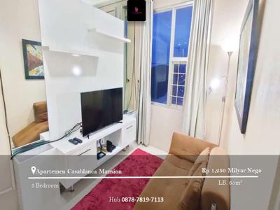 Dijual Apartement Casablanca Mansion 3BR Full Furnished High Floor