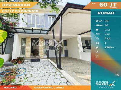 Disewakan Rumah Full Furnish One Gate Sistem di Green Orchid Malang