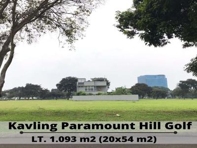 Kavling Paramount Hill Golf LT 1.093 m2 Exclusive Gading Serpong