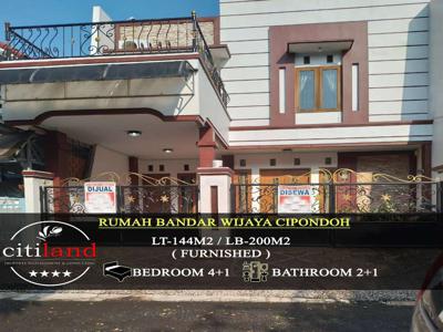 Rumah Dijual Cipondoh - Bandar Wijaya - Semi furnished / Siap Huni