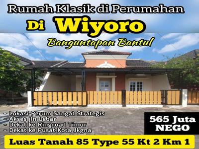 Rumah Klasik di Perumahan Wiyoro Banguntapan Bantul lokasi strategis