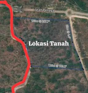 Dijual tanah dengan pemandangan laut yang berlokasi di Kuta selatan