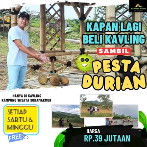 Jual Tanah Murah diKampung Wisata Sukamakmur