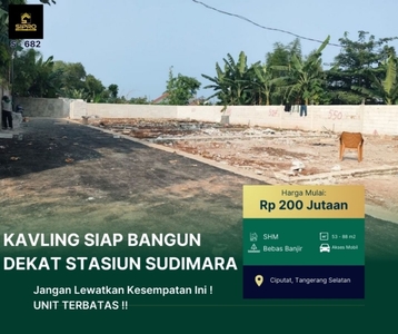 Tanah Kavling Siap Bangun Lokasi Strategis dkt Stasiun Sudimara