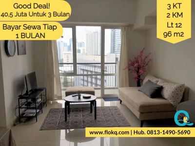 Ambassade Residence 3BR |Sewa Apartemen di Setiabudi Jakarta Selatan