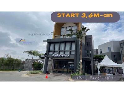 Cocok untuk FnB Daerah Ramai row jalan Lebar Ruko Del Rey 3 Lantai BSD