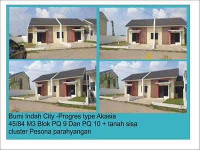 Dijual cepat 2 unit rumah + tanah (hook) di Bumi indah city - tng