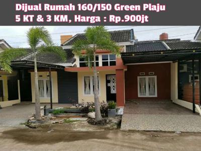 Dijual Rumah 160/150 Komplek Green Plaju Estate Plaju Palembang