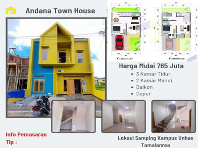 Dijual Rumah 2 Lantai, Lokasi Samping Kampus Unhas Makassar