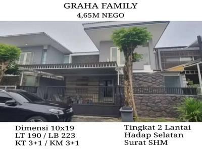 Dijual Rumah Graha Family 2 Lantai Mewah Terawat SHM Dkt Citraland PTC