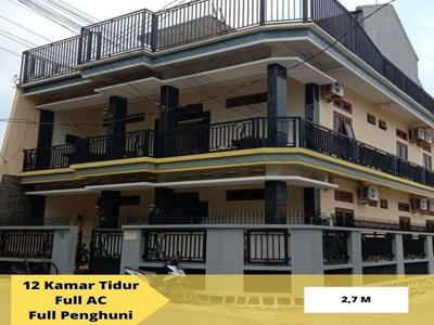 Dijual Rumah Kost 12 Kamar Full AC Dekat Kampus UNDIP Temblang