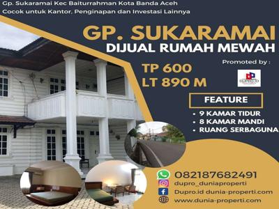 Dijual Rumah Mewah Tp 600 LT 890m Di Sukaramai,Baiturrahman Banda Aceh