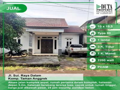 Dijual rumah type 80 / LT 195m² - Serdam (Kodya)