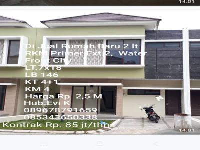 Disewakan Rumah baru 2 lantai di Water Front City Makassar