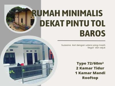 Jual Rumah dengan udara pegunungan dekat St KA Cimahi dan tol Baros