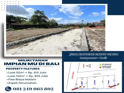 Jual Tanah Jalan Utama Sesetan Jalan Mertasari Denpasar