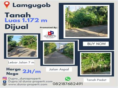 Lamgugob Tanah dijual luas 1.172 m lokasi strategis di Banda Aceh