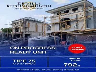 Rumah baru 2 lantai on progres ready unit villa Kedung mundu Tembalang