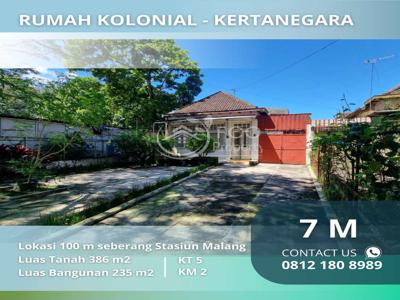 Rumah Belanda Kolonial Antik 100m dari Balaikota Malang