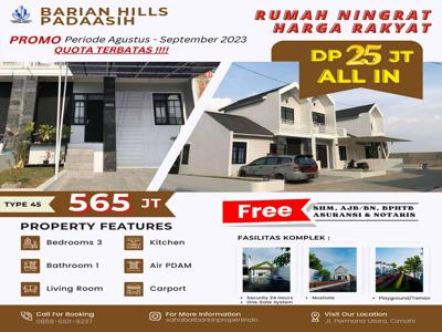 Rumah Gaya American Classic DP 25jt All In dekat Pemkot Cimahi