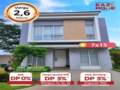 Rumah idaman 7x15 bisa free DP dan cicil ke developer 120x