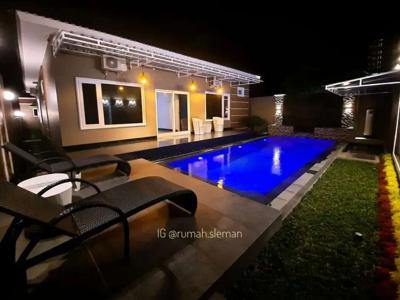 Rumah Mewah LT 419 m² ala Villa Fully Furnished Jalan Kaliurang