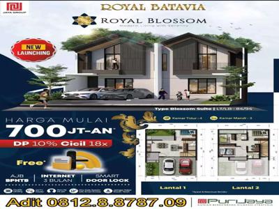 Rumah modern strategis dekat Tol,Royal Blossom Royal Batavia Puri Jaya