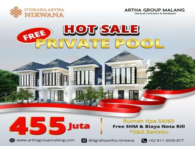 Rumah Murah Malang Bonus Private Pool