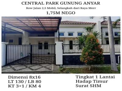 Rumah Surabaya Timur Central Park Gunung Anyar Dkt Nirwana Jemursari