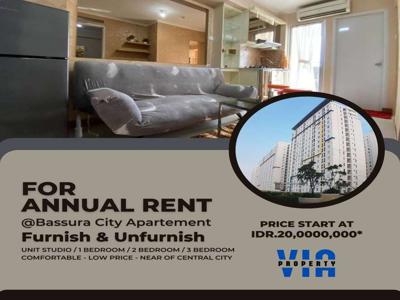 Sewa Apartement Tahunan di Bassura City Harga Mulai 20jt/Thn - V0822