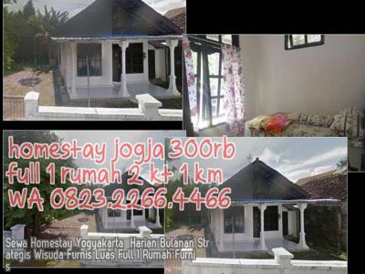 Sewa Homestay Yogyakarta Harian Bulanan Strategis Wisuda Furnis Luas