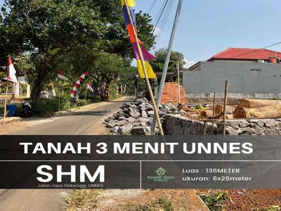 Tanah ciamik dekat kampus unnes siap bangun shm