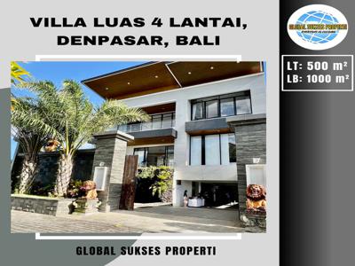 Villa Mewah 4 Lt Plus Perabotan Bagus View Sawah Asri Denpasar Bali