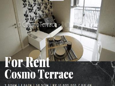 Disewakan Apartemen Cosmo Terrace 2 Bedroom Full Furnished