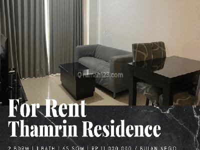 Disewakan Apartement Thamrin Residence 2 BR Furnished Bagus
